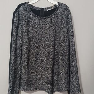 Calvin Klein Women Career Top With Zipped Back. NWOT Size M